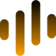Gradient bar design logo with yellow and black colouring with four vertical bars on a white background