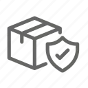 Cartoon illustration of a shopping cart with a check mark.