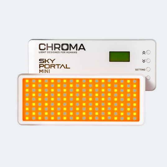 Chroma Sky Portal Mini light therapy device on a white background